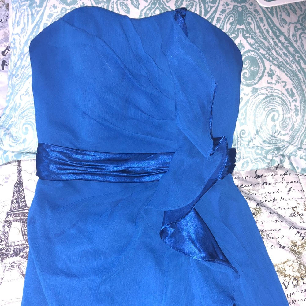 David’s Bridal Blue long dress